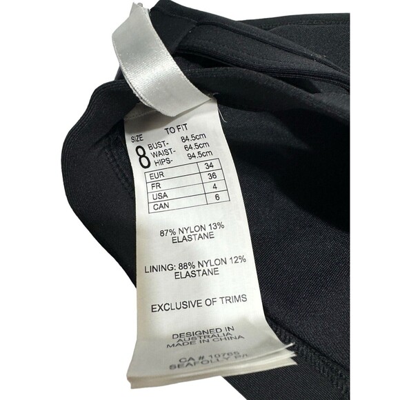 NWT Seafolly [ 4 US ]‎ Active Hybrid Bralette Keyhole Bikini Top Black 30580-058 - Picture 12 of 14
